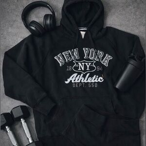 Old Navy Black “New York Athletic” Hoodie – Size XXL